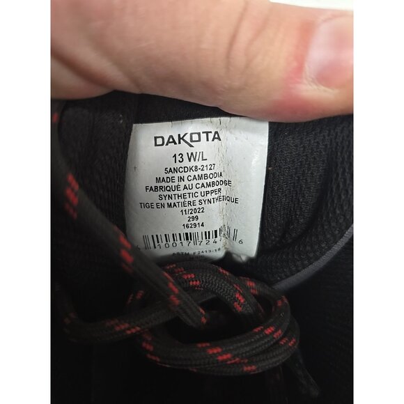 DAKOTA Men's 2127 Steel Toe Steel Plate WP Mid-Cut Safety Hiking Boot Size 13W/L - Picture 4 of 9